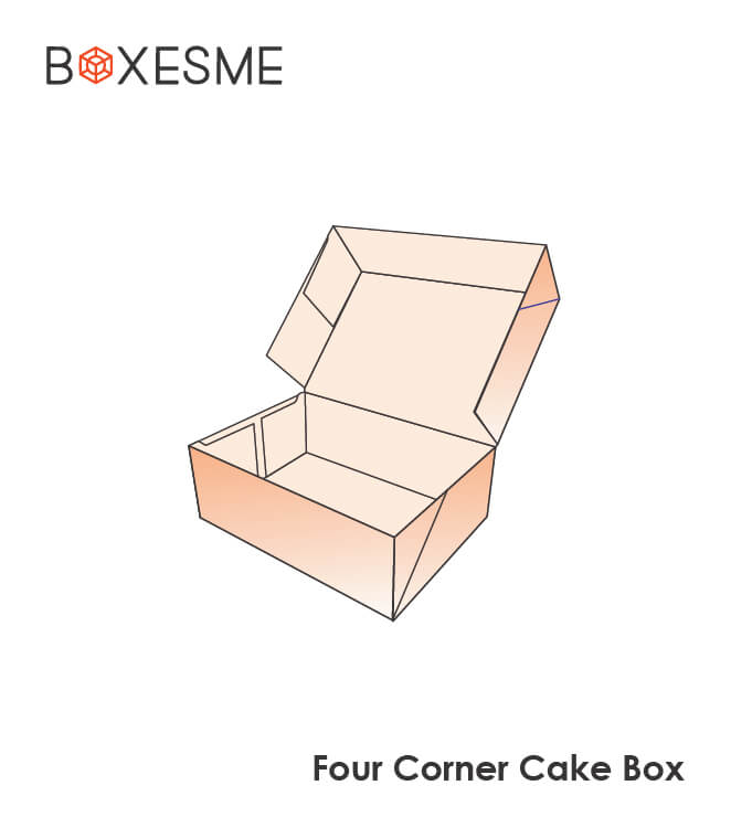 FOur Corner Cake Box Wholesale